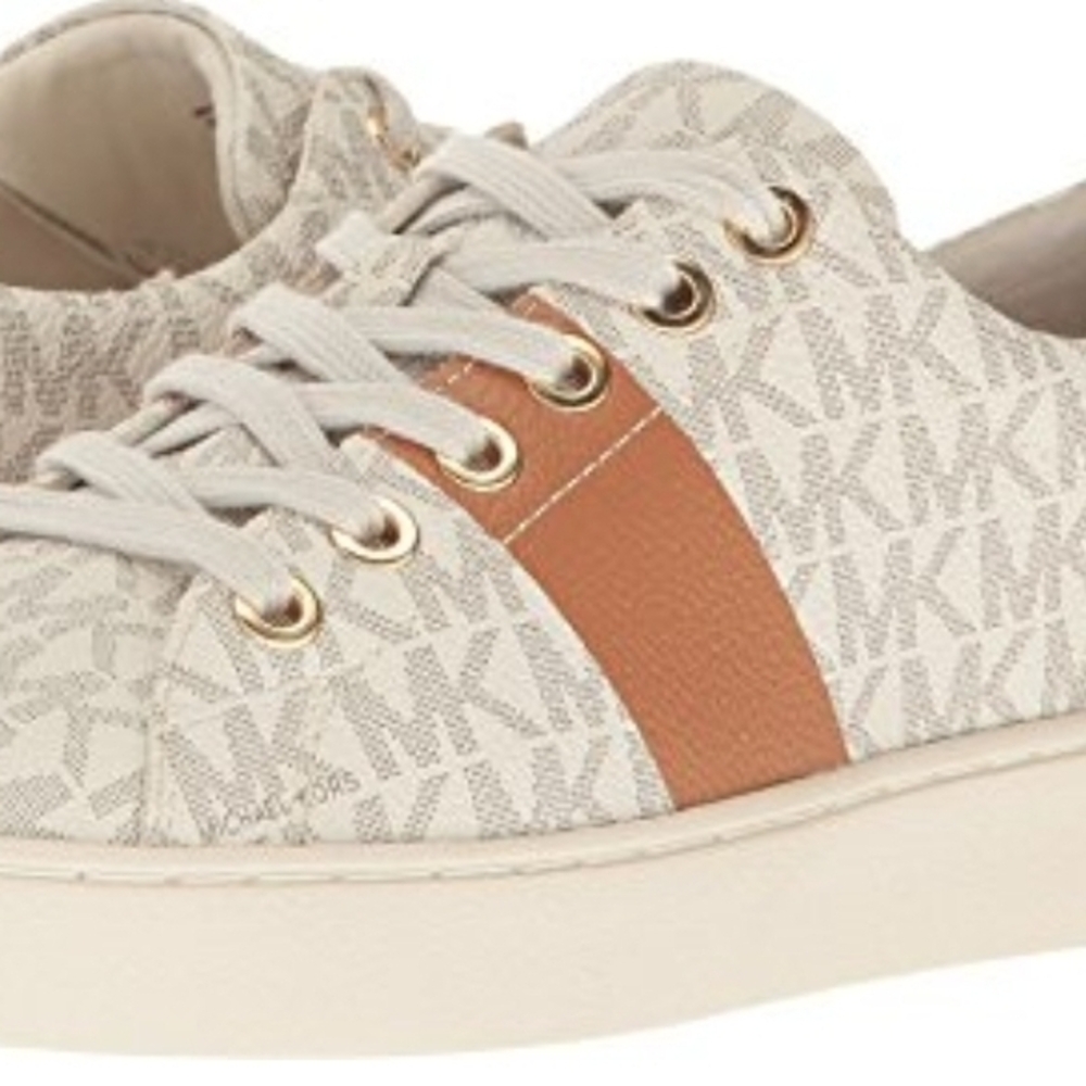 Michael Kors Women's Cream and Tan Sneakers